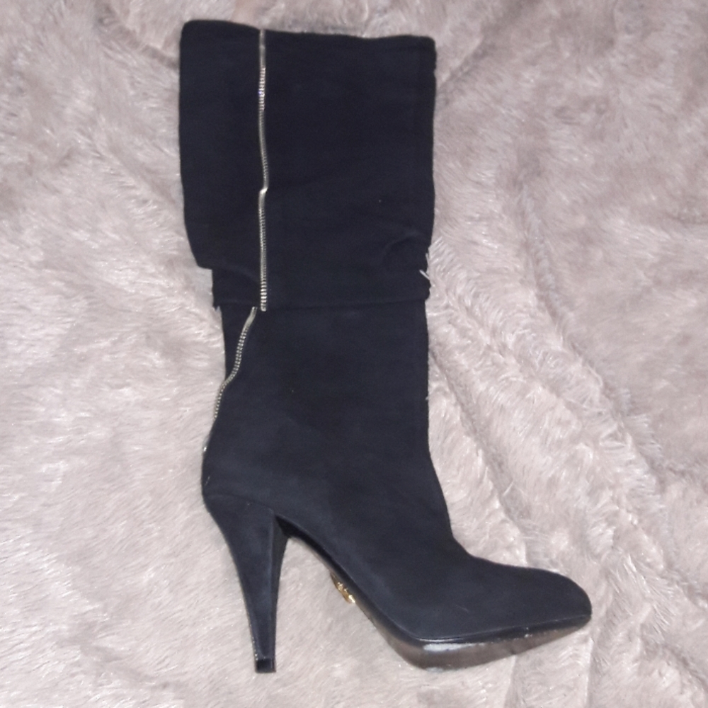 Pour la victoire black suede boots